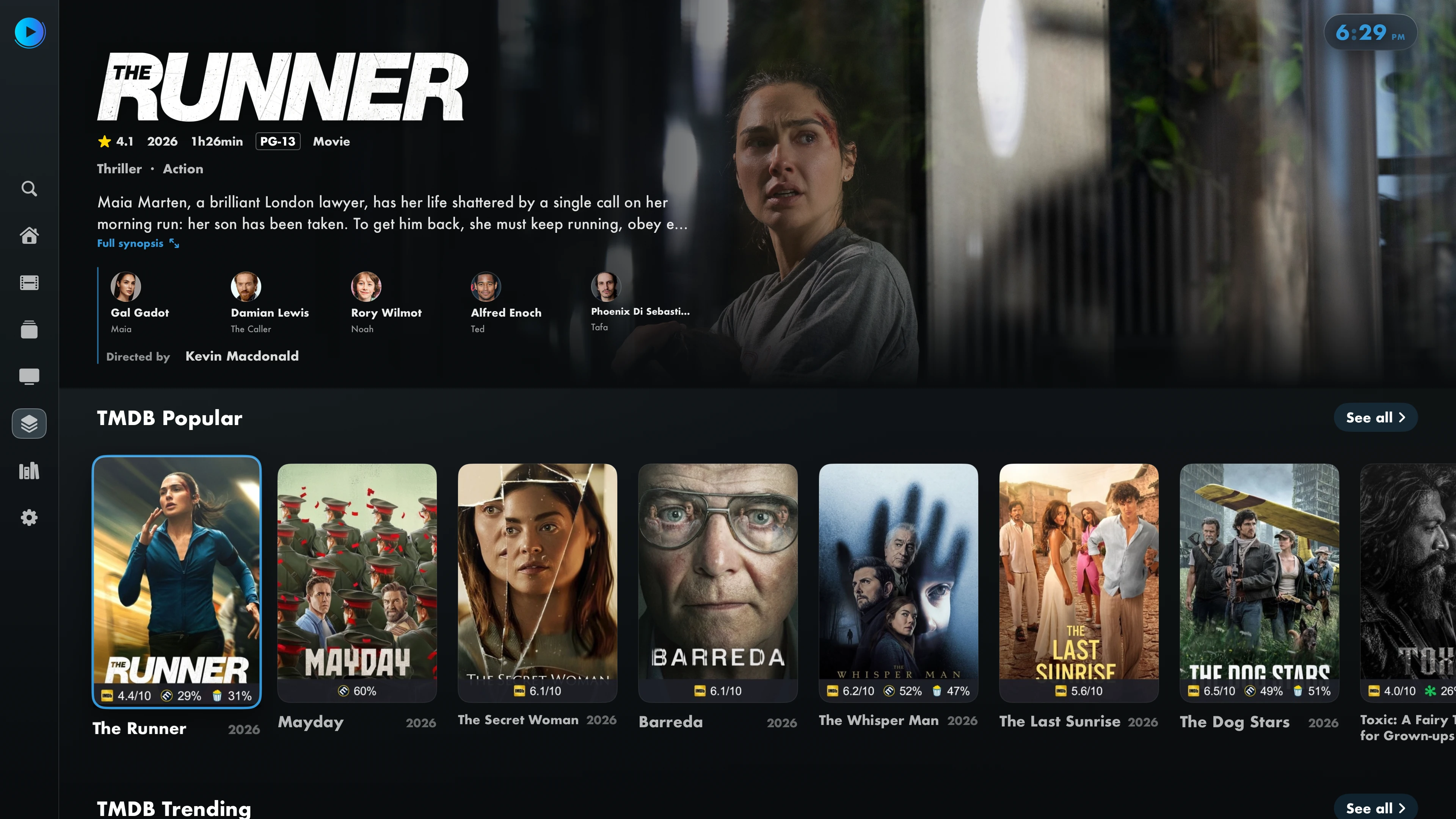 Movies and series in the IPTVIO interface